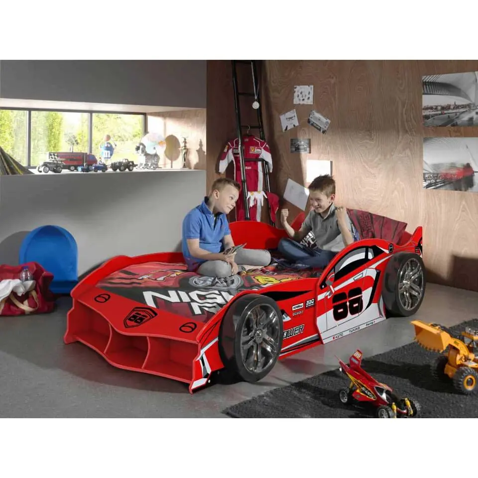 Autobed Max 90x200cm - rood