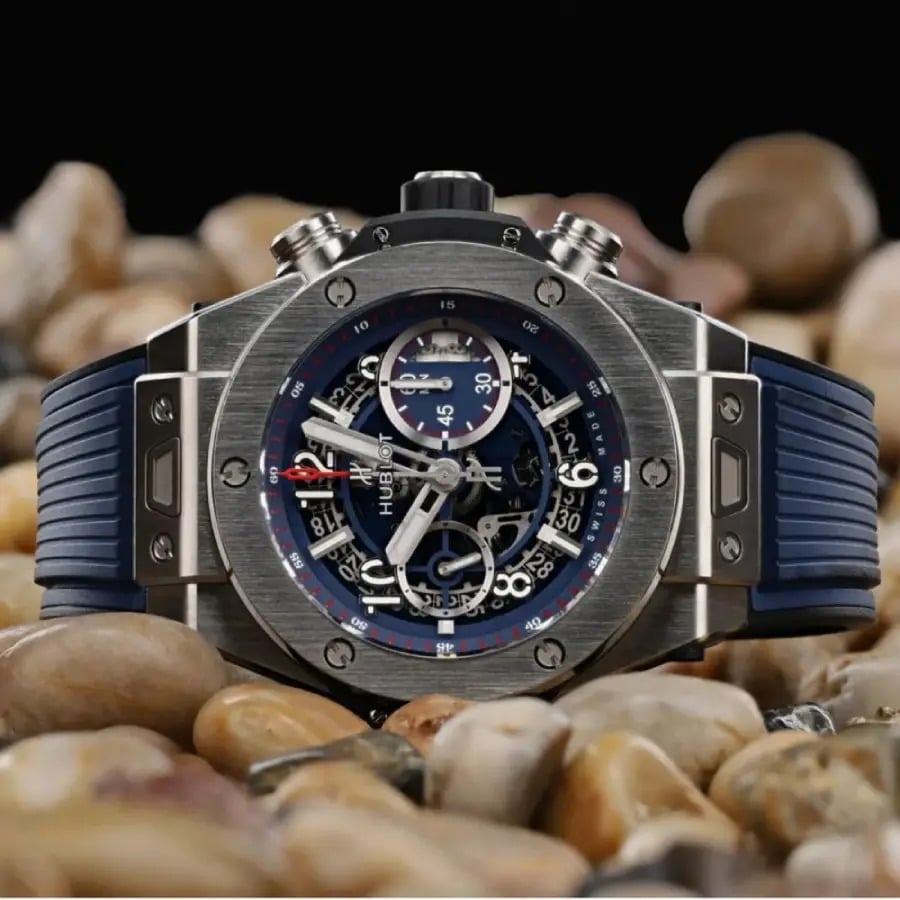 Hublot – Big Bang Unico –  Rubber Strap – Blue