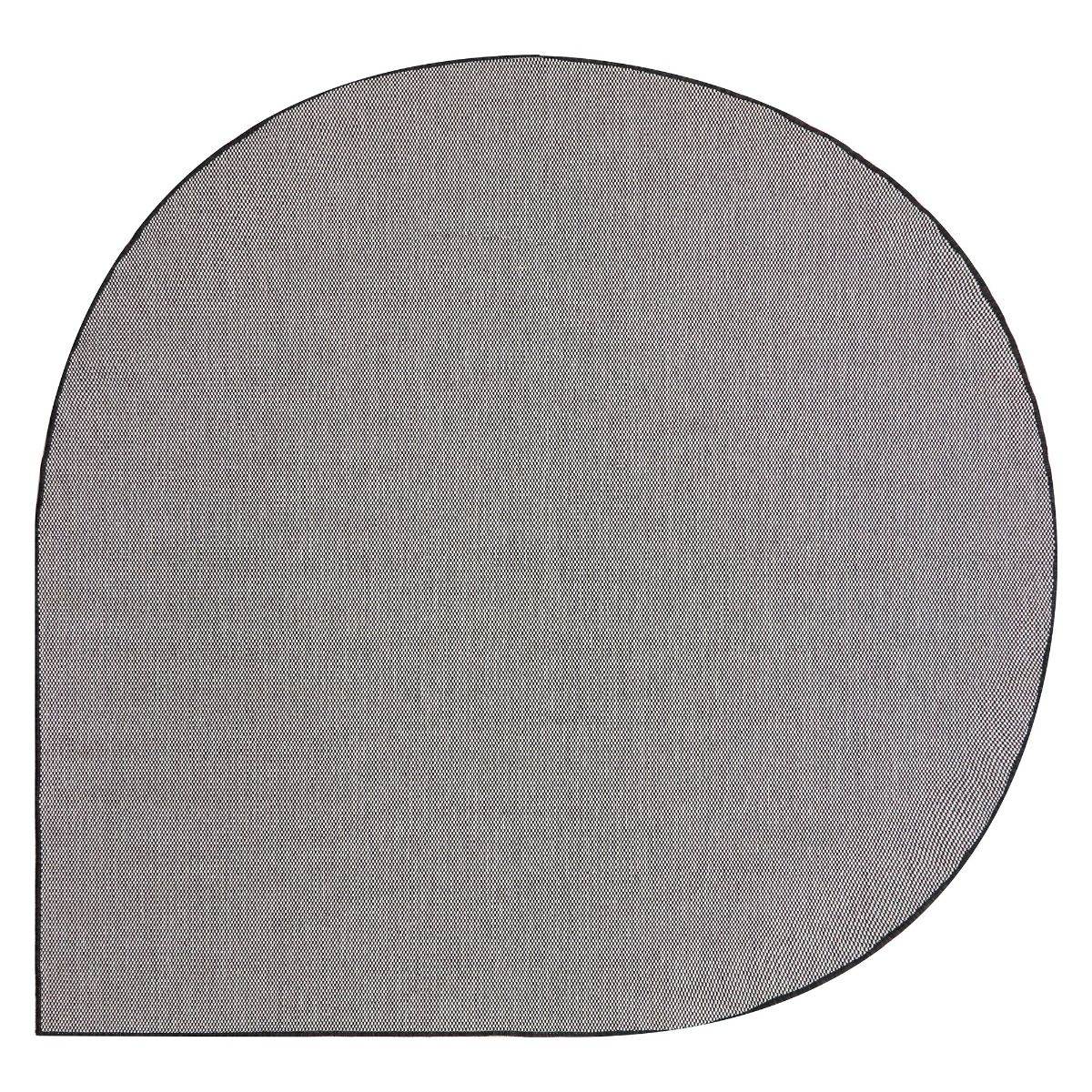 Interieur05 Buitenkleed Druppel Mono - Zwart/Wit - Dubbelzijdig - EVA Interior