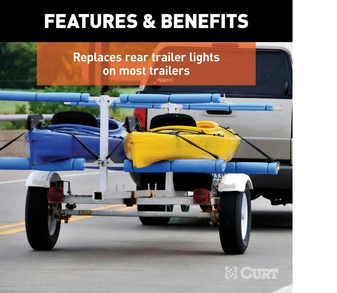 CURT Combination Passenger-Side Light without Plate Illumination