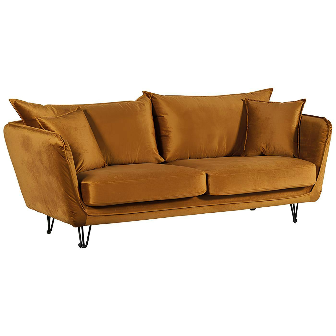 Canapé velours ocre EPIKA