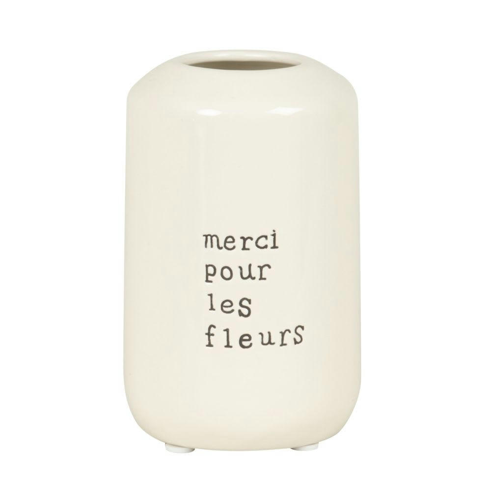 - Vase en dolomite écrue 