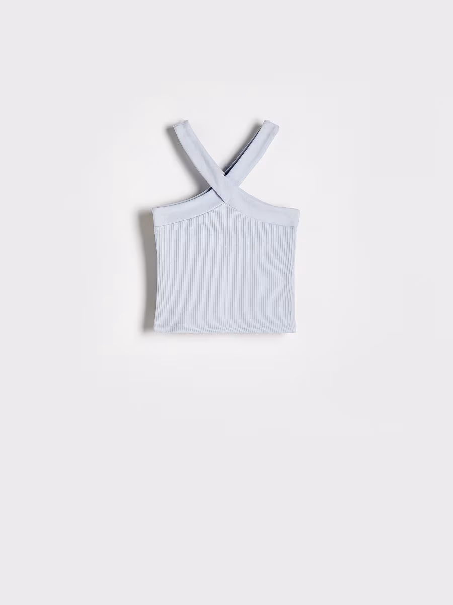 Top With Criss-Crossed Shoulder Straps
