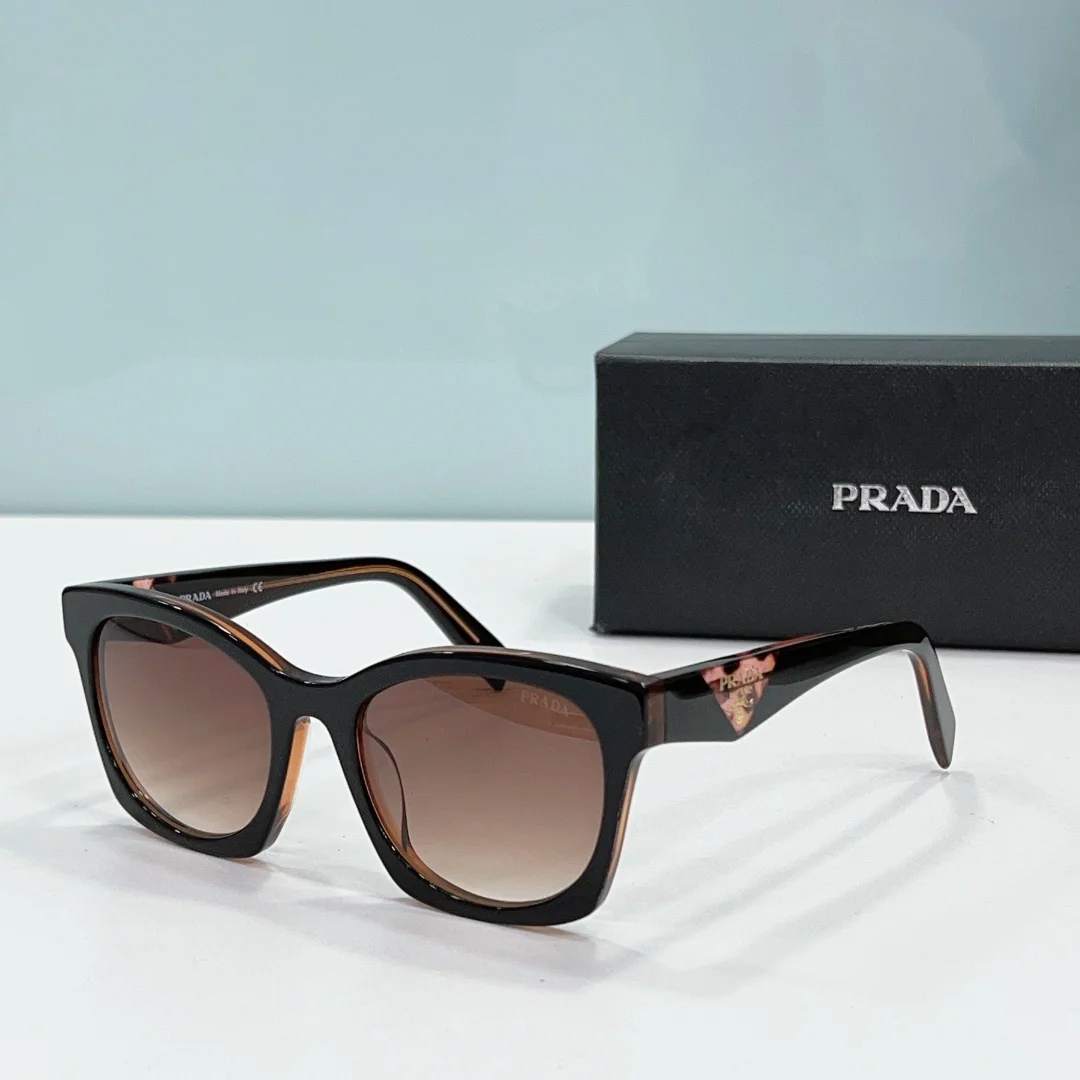 Prada Mirror leg print Logo  sunglasses