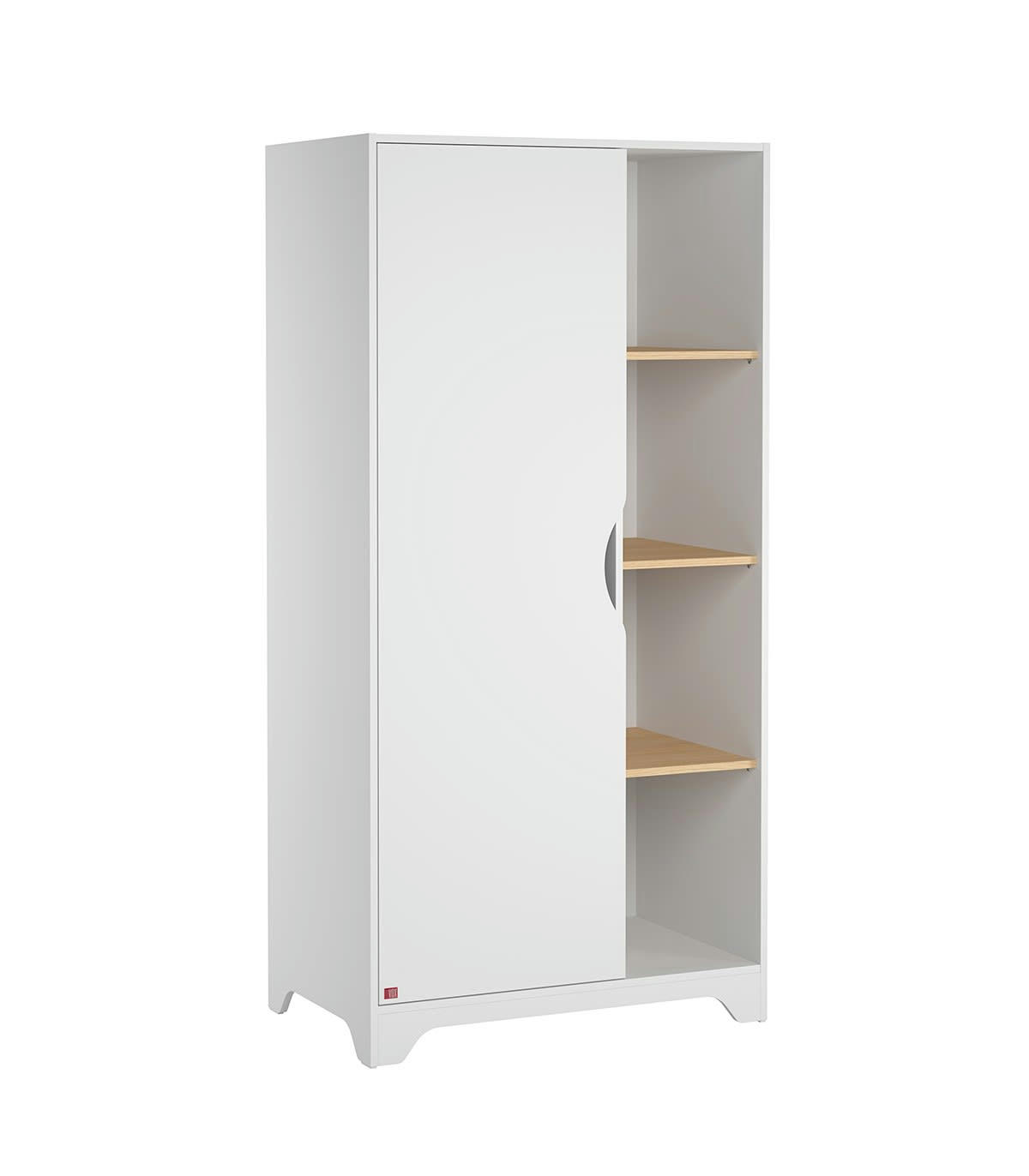 LEAF - Armoire 1 Porte et 3 Étagères Ouvertes L88.5 x H179.5cm