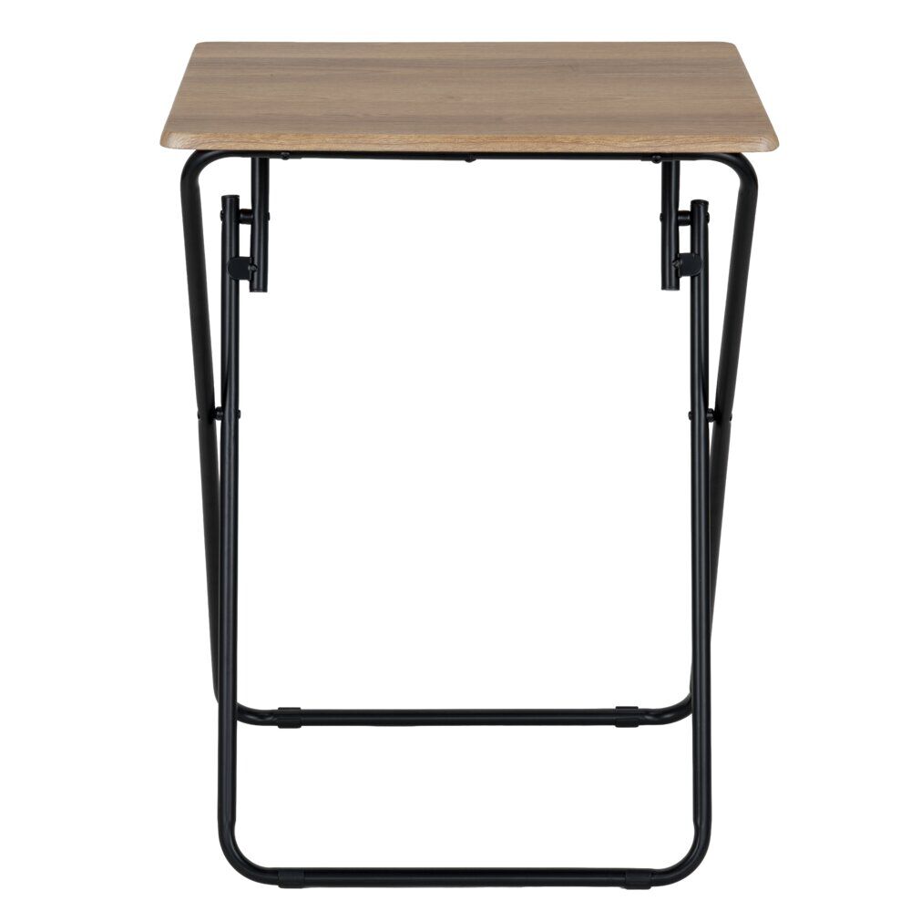 Table pliante métal et bois Practical 48x38xH66cm