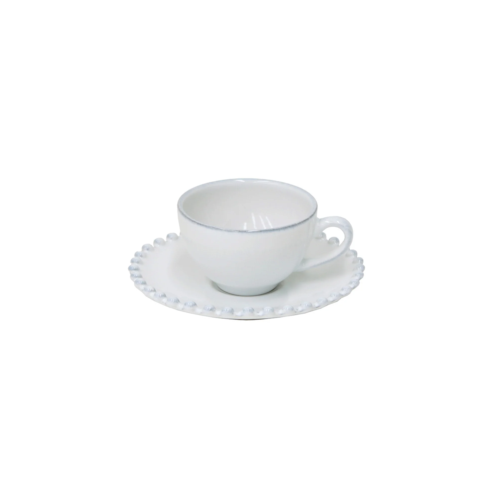 Coffee Cup and Saucer Pearl