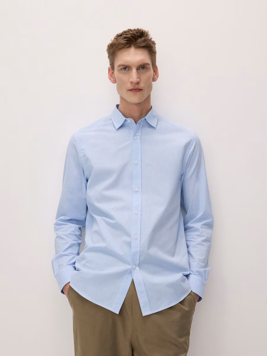 Regular Fit Cotton Rich Shirt