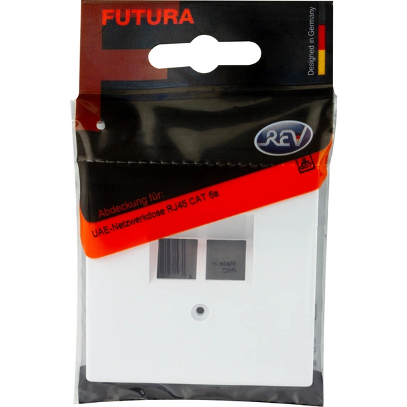 Abdeckung Cat6a, Futura, Weiß