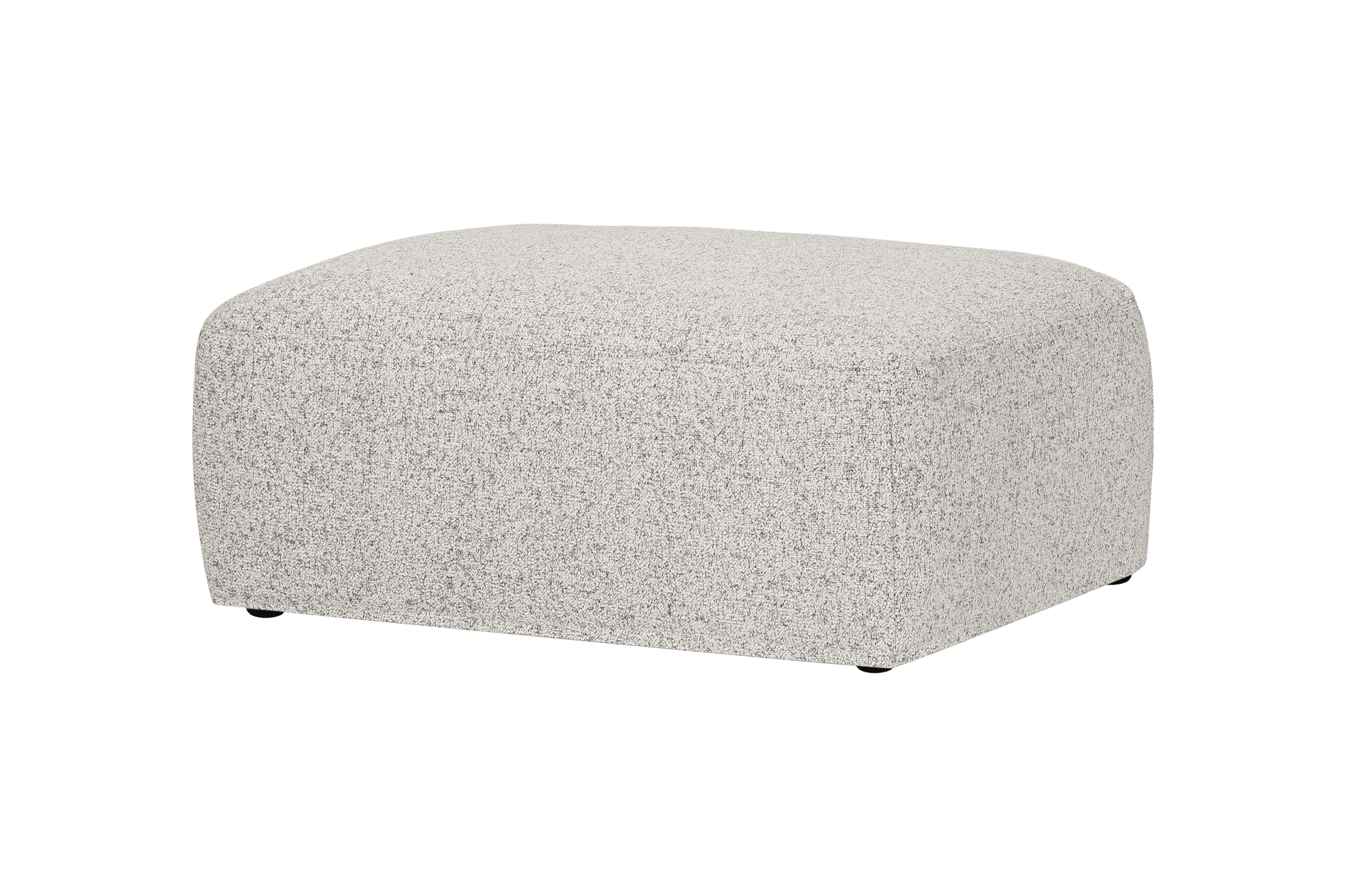 noo.ma Yaro Ottoman Clay Grey Mélange - voetenbank en extra zitplek, 99,5 x 70 x 40 cm