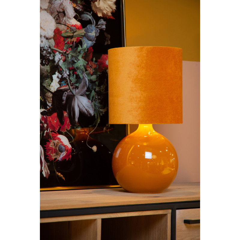 Lampe de table Esterad jaune E14 40 W LUCIDE