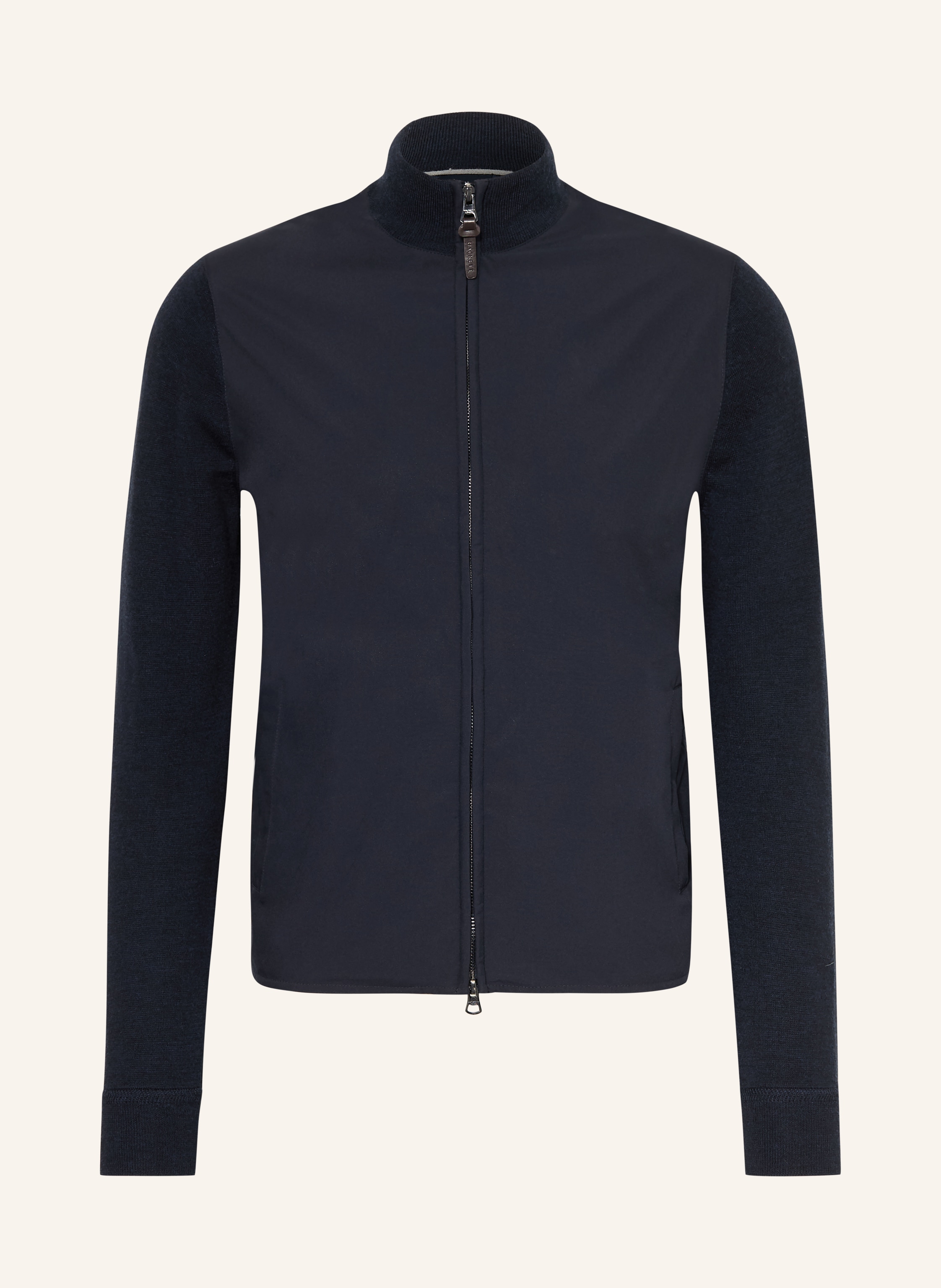 HACKETT LONDON Strickjacke im Materialmix