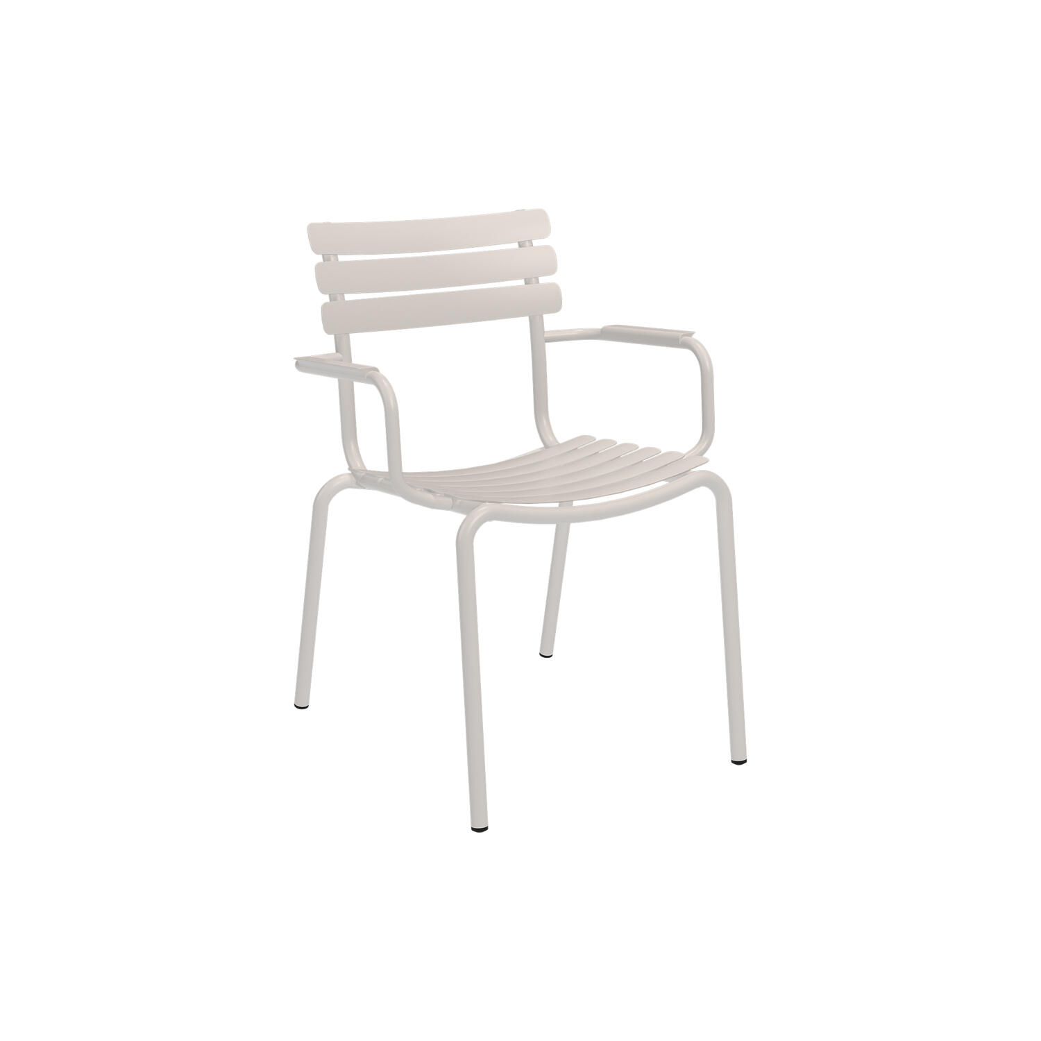 ALUA Dining Chair with Armrest, muted white