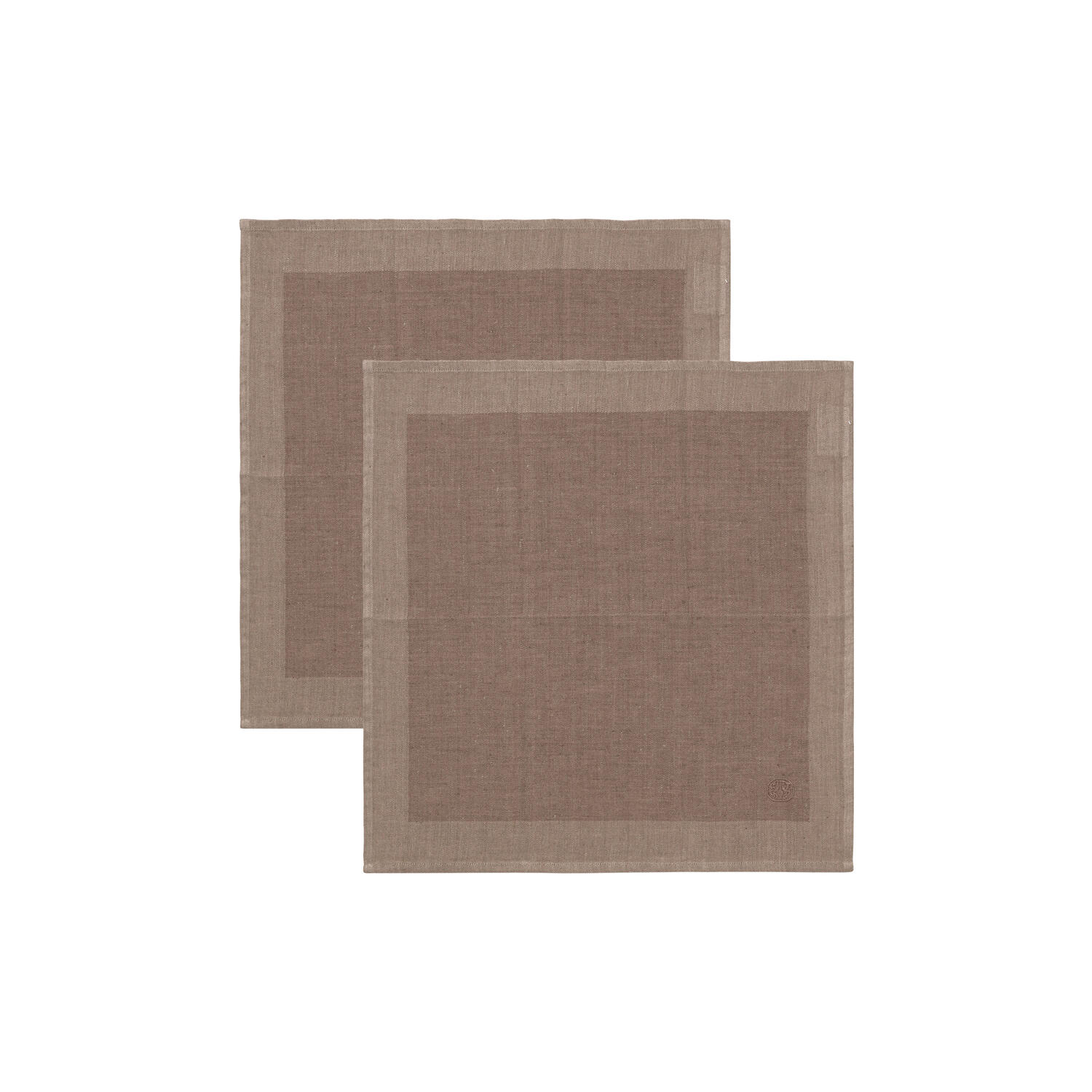 PLAIN serviet, mahogany brown