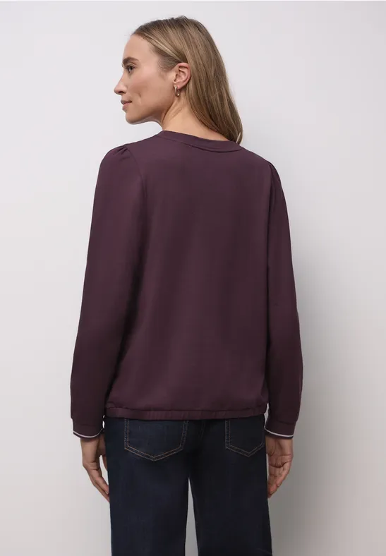 Softes Shirt mit Rippdetails