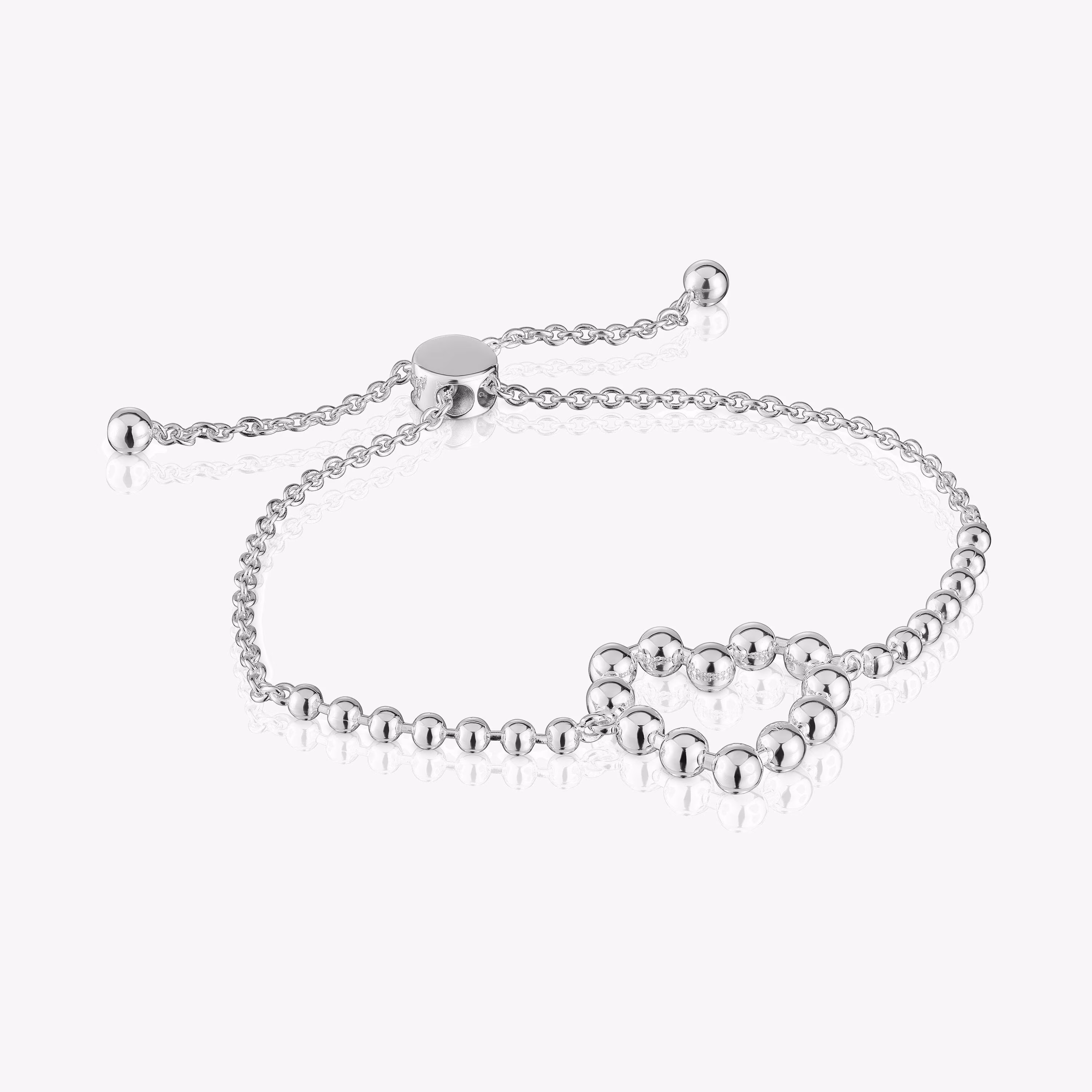 Pulsera cadena de plata corazón Sugar Party