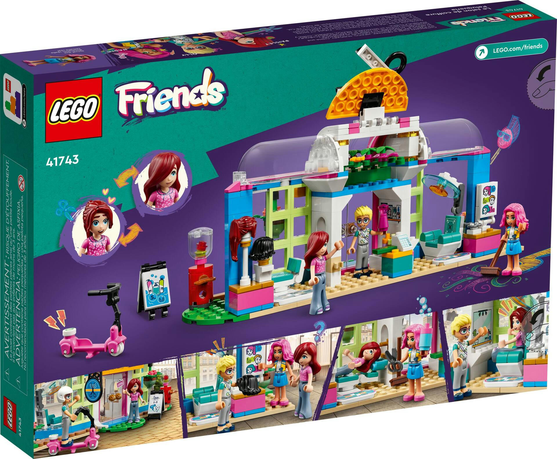 LEGO® Friends Hair Salon Building Toy Set - 41743, 403-pcs, Ages 6+