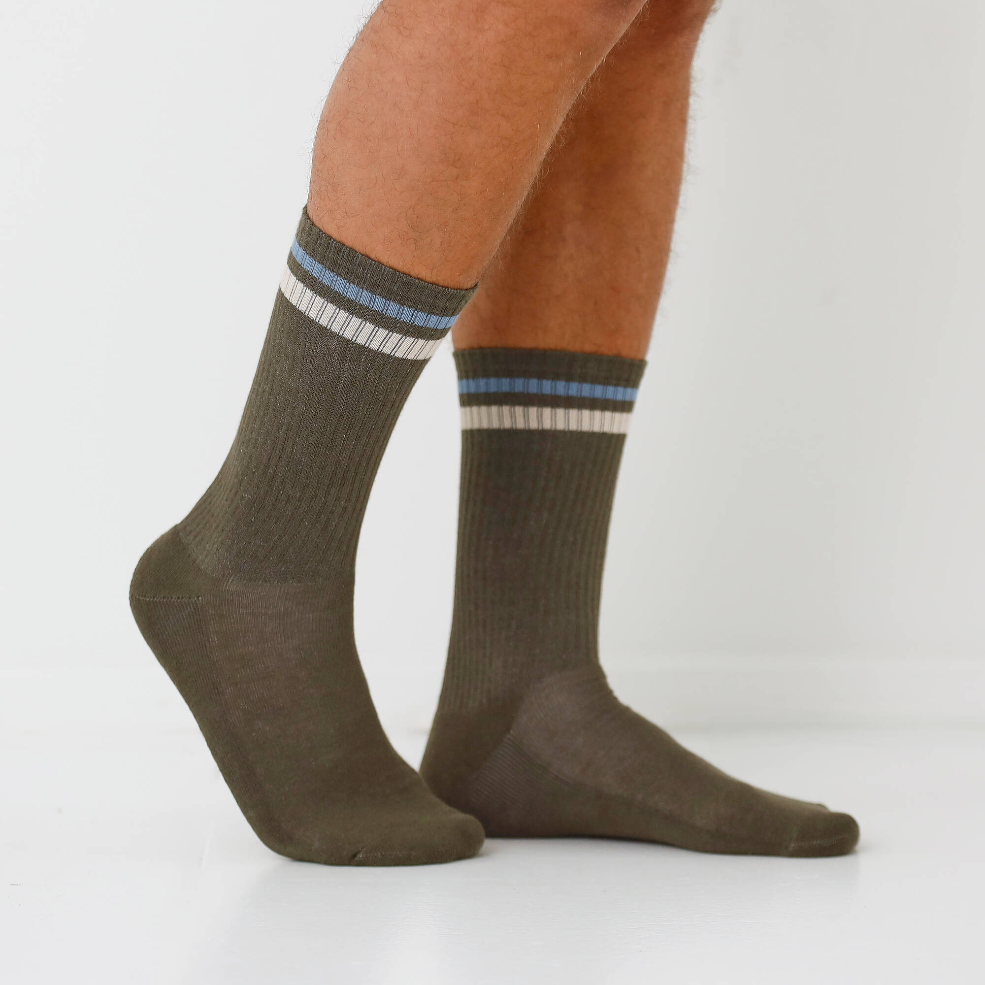 Chaussettes c&ocirc;telées - lot de 3 paires