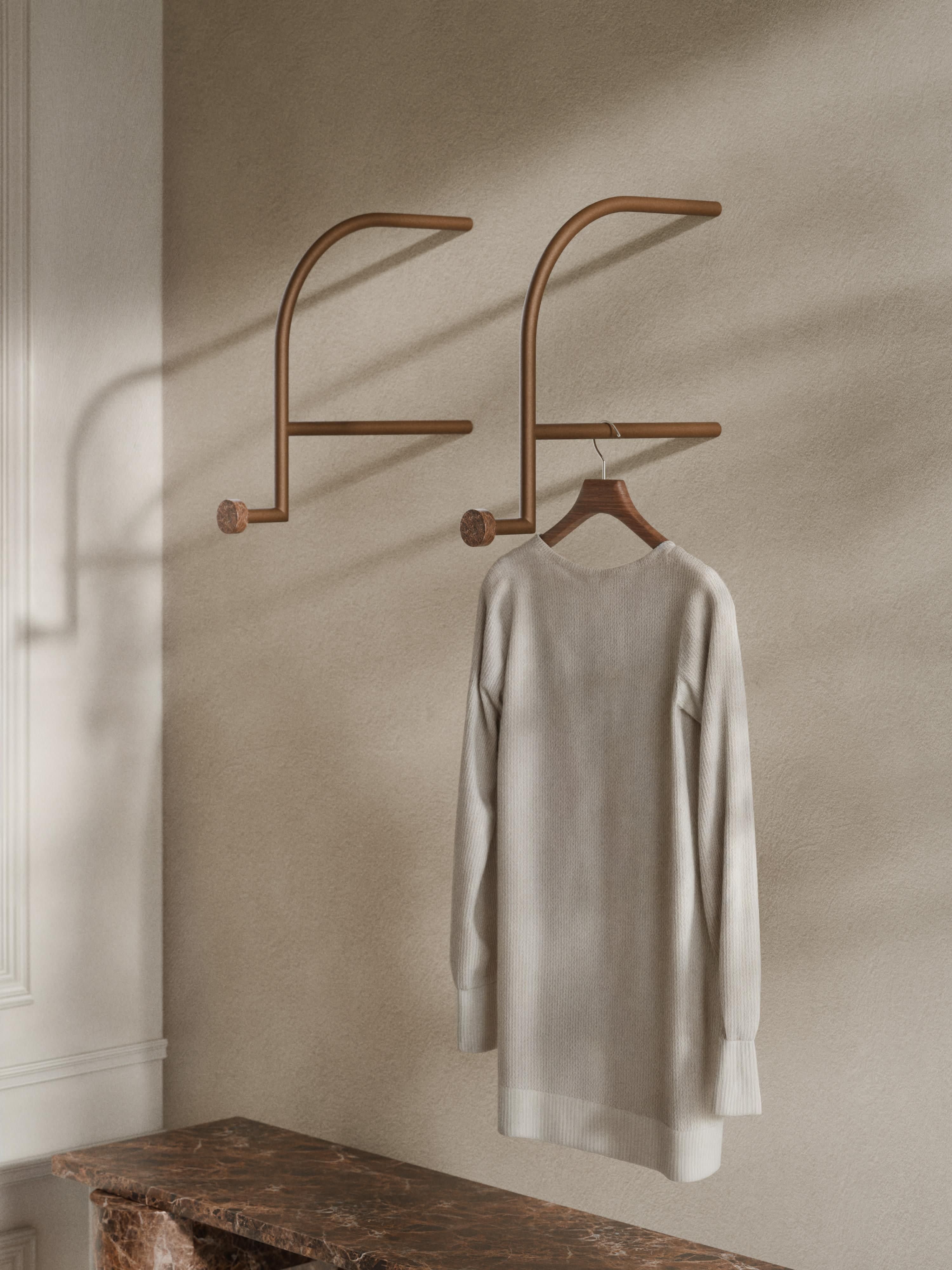 Wandgarderobe Disa mit Marmorhaken