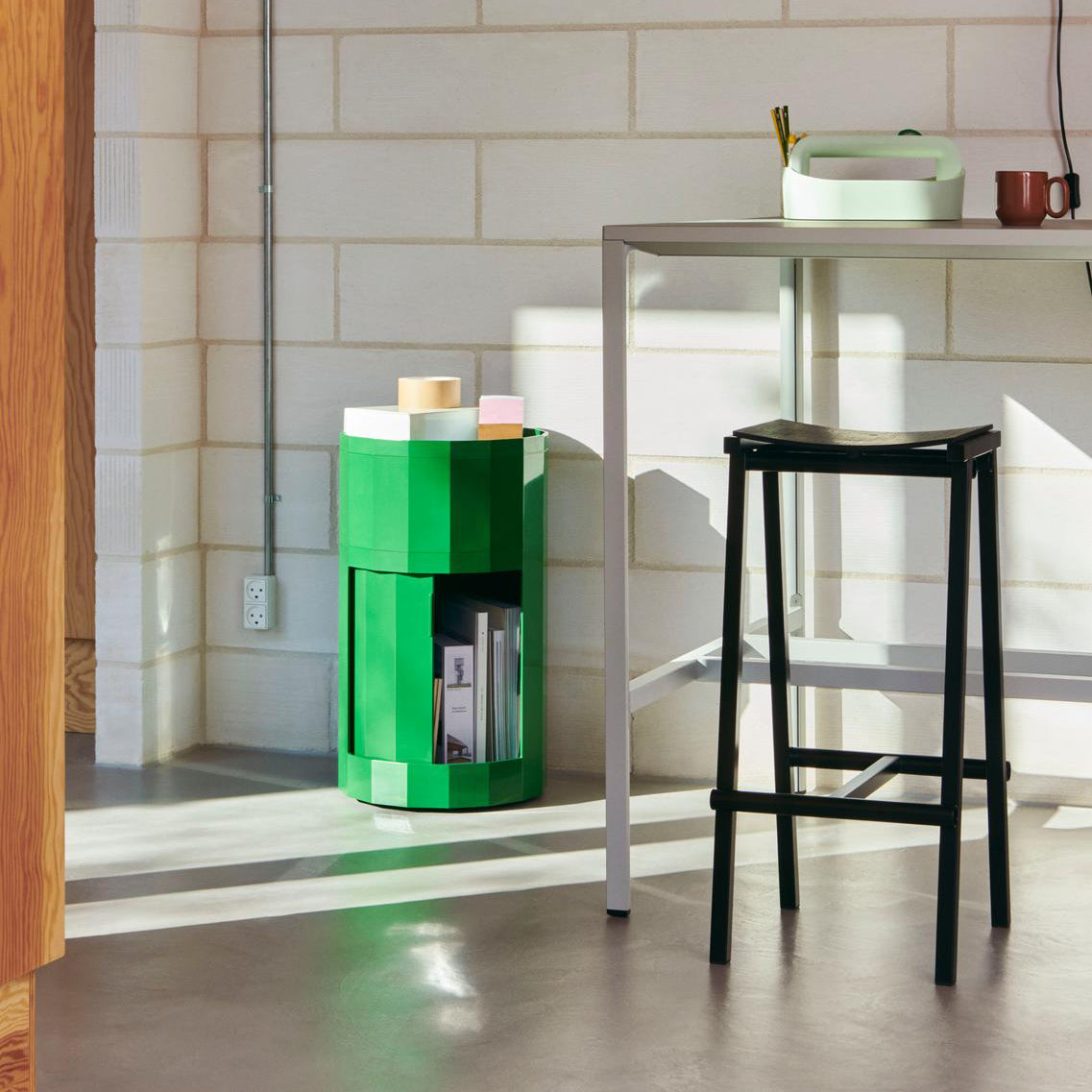 HAY Taburete 8 Barkruk High H 75 cm - Black