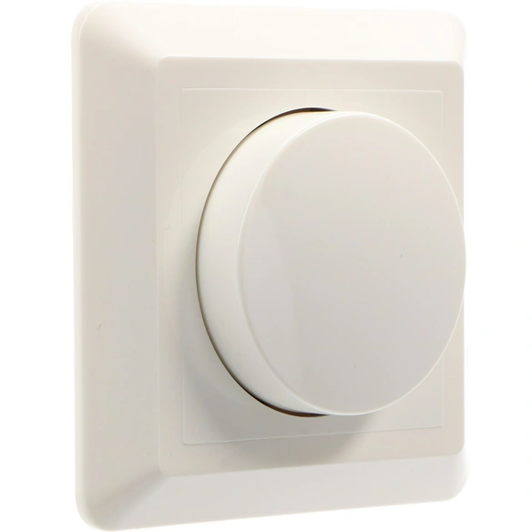 Dimmer-Knopf, BxH: 8,5 x 8,5 cm, weiß