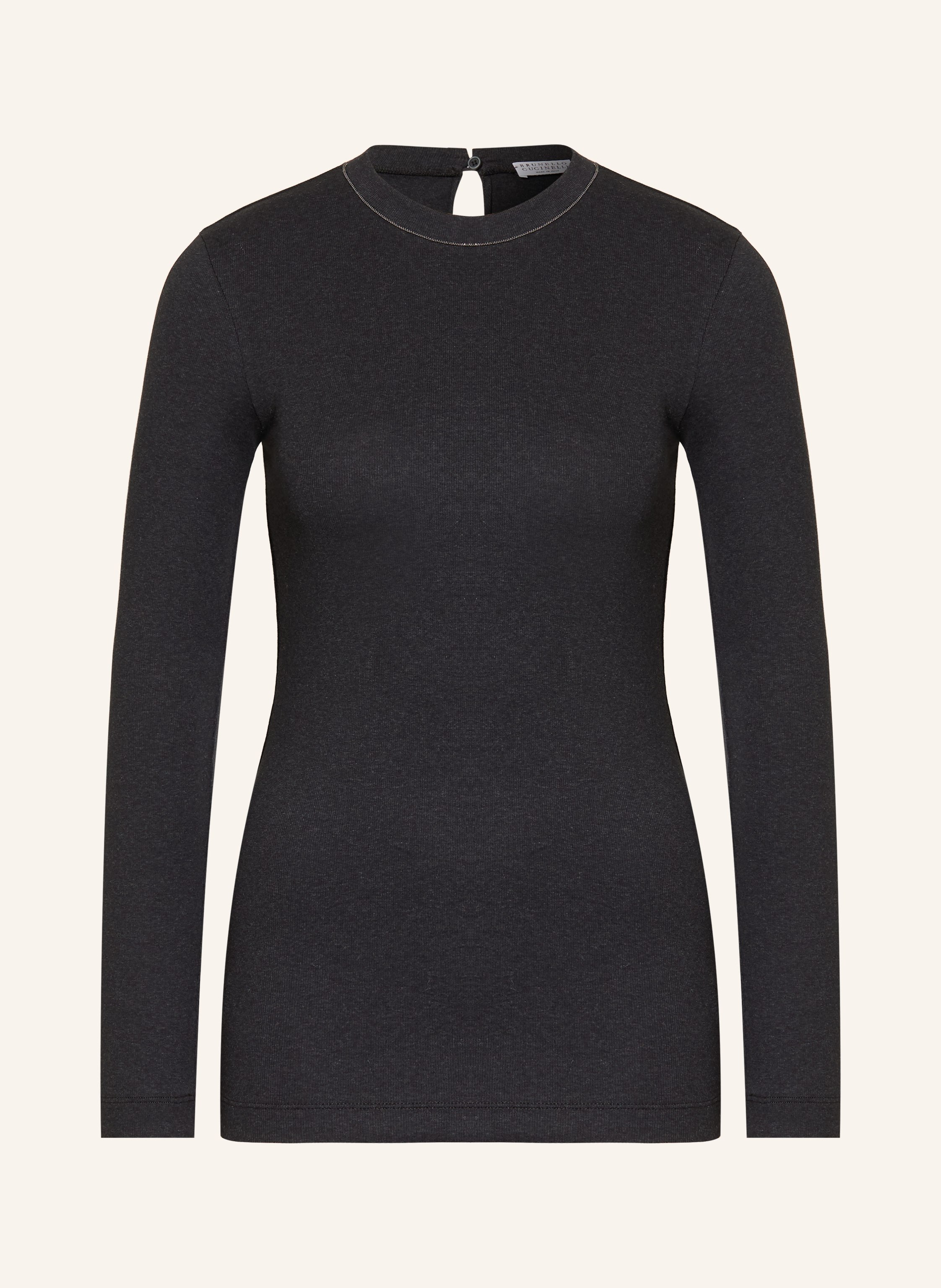 BRUNELLO CUCINELLI Longsleeve mit Schmuckperlen