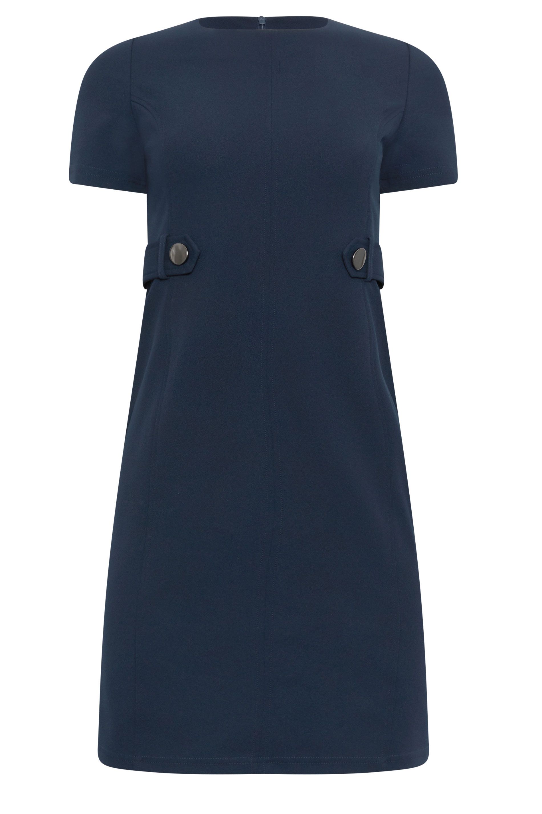M&Co Button Detail Tailored Dress