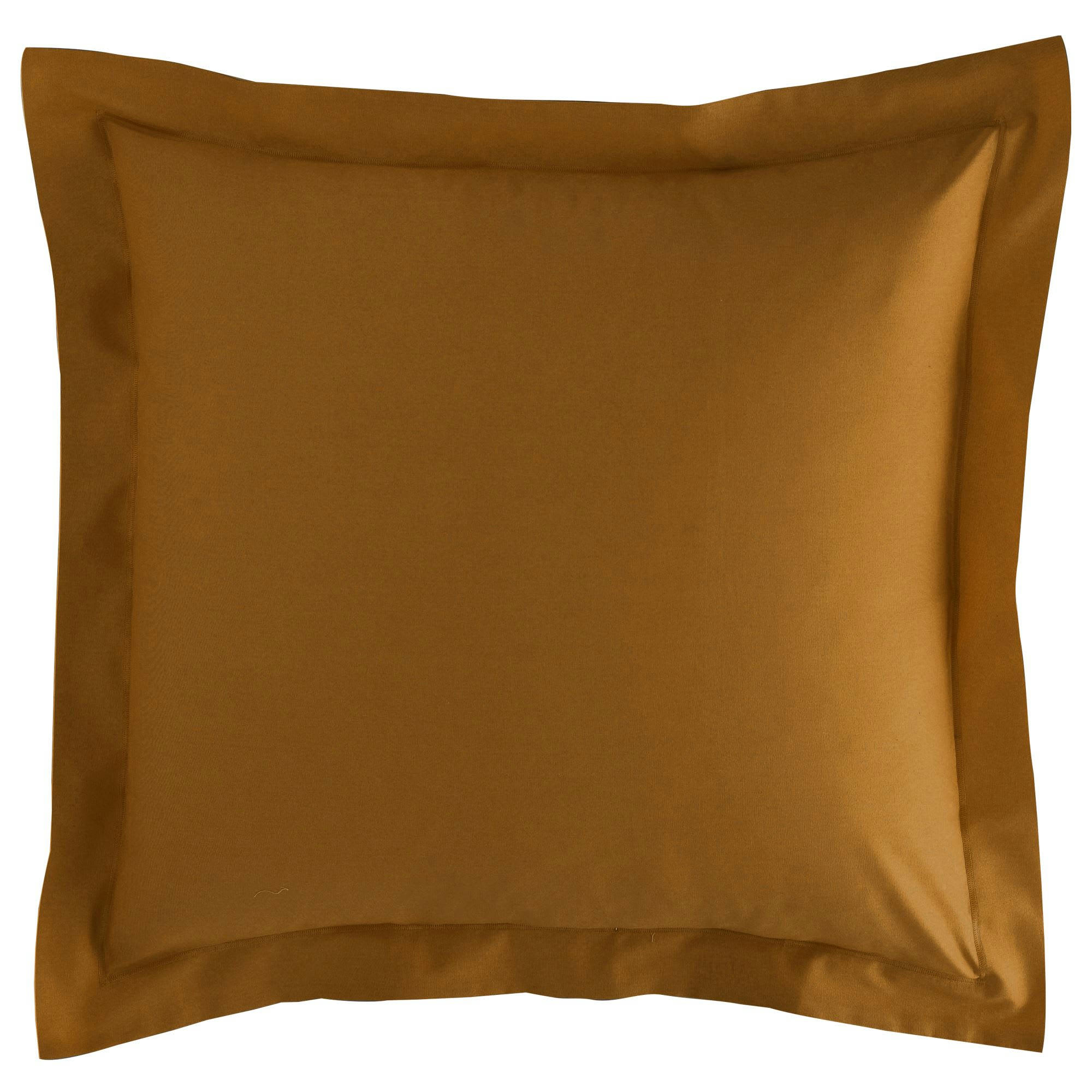 PERCALE 2015 - Taie volant 50x70 marron bronze en coton