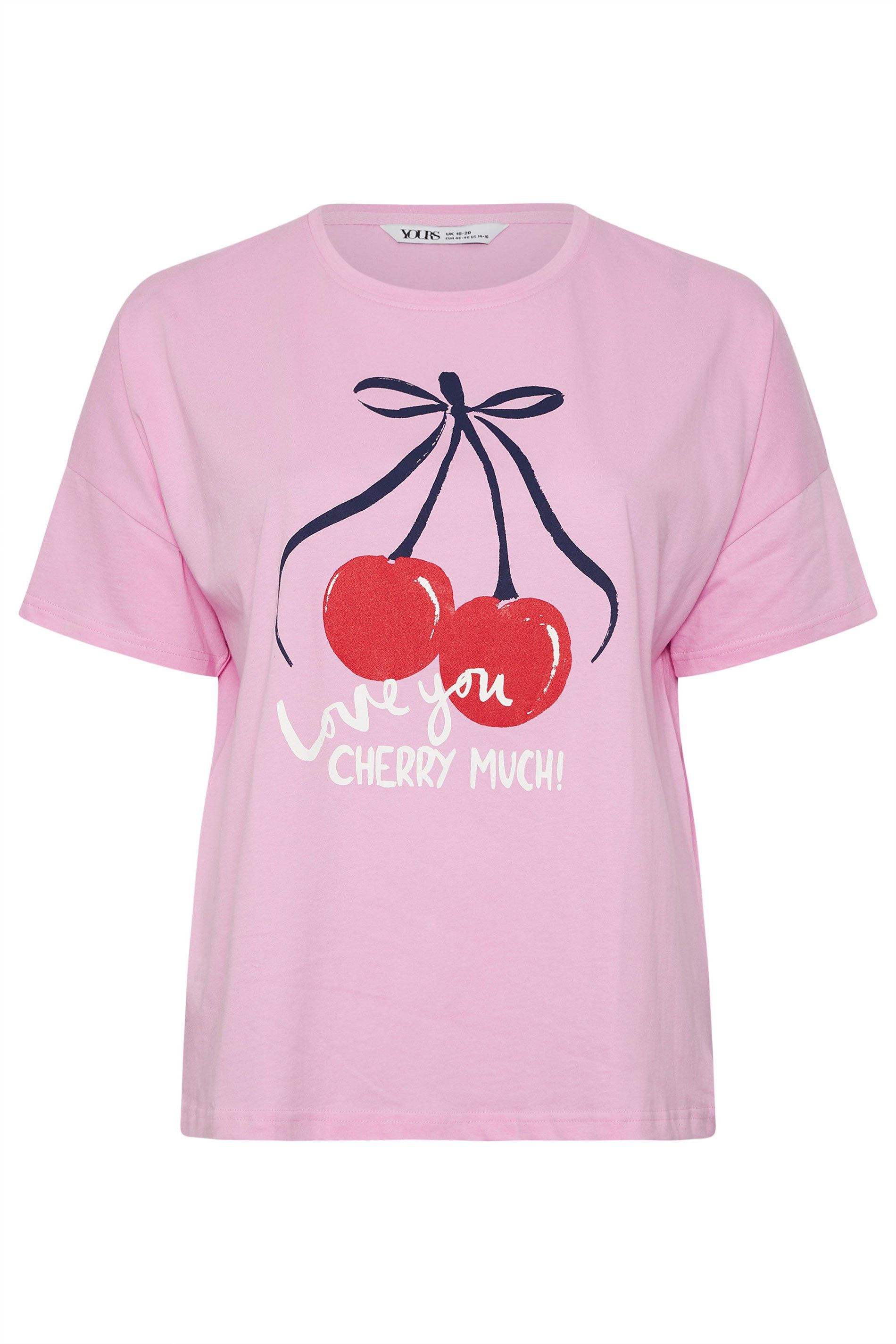 Yours Cherry Graphic Sleep Tee Top