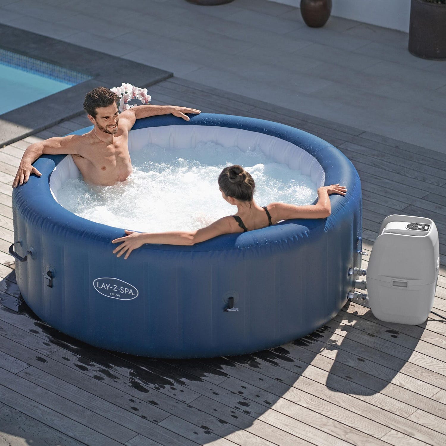 Idromassaggio gonfiabile Lay Z Spa Milan Airjet Bestway