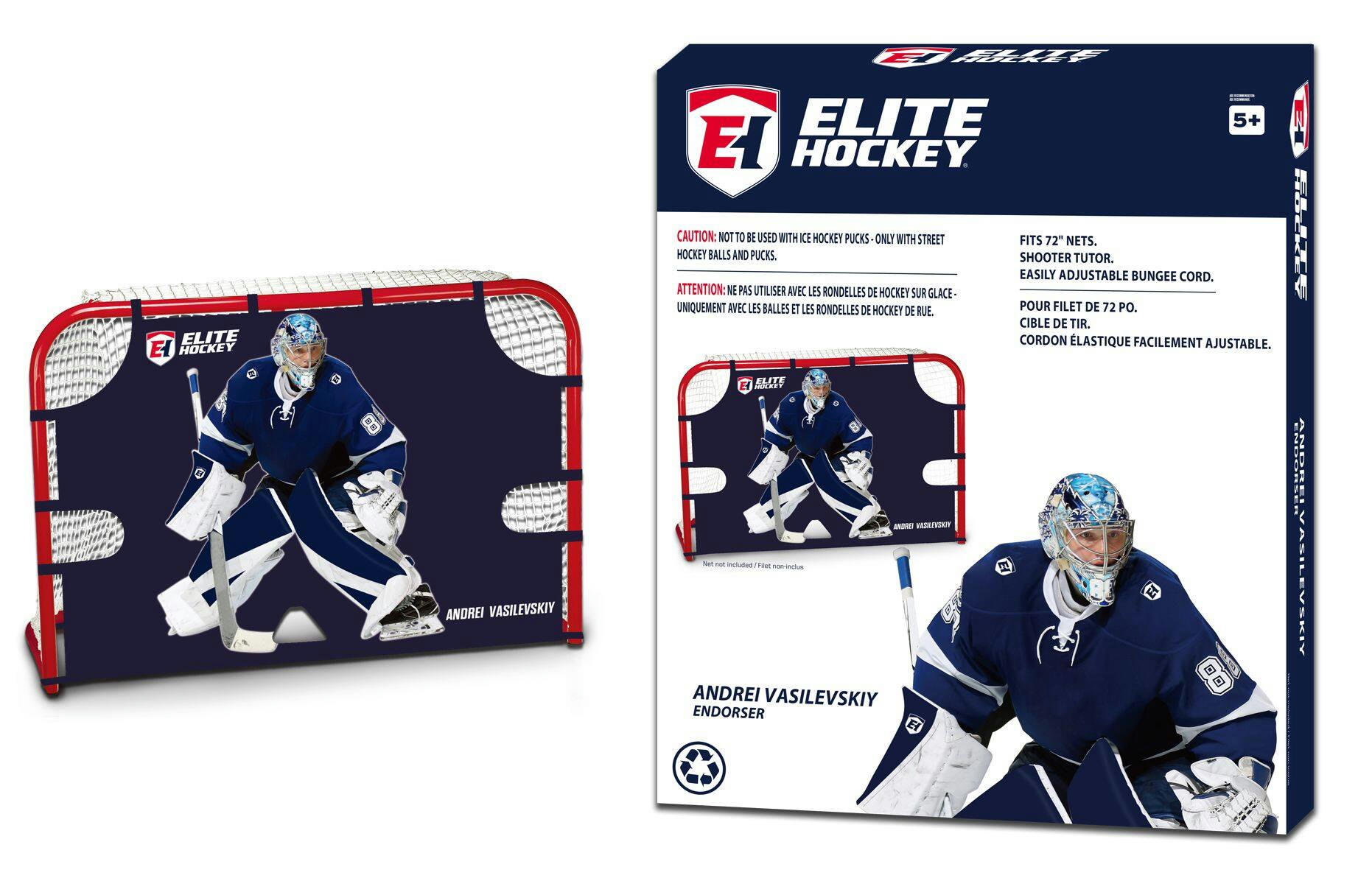 Elite Hockey Vasilevskiy Street Hockey Shooter Tutor, Butterfly Style, 72-in