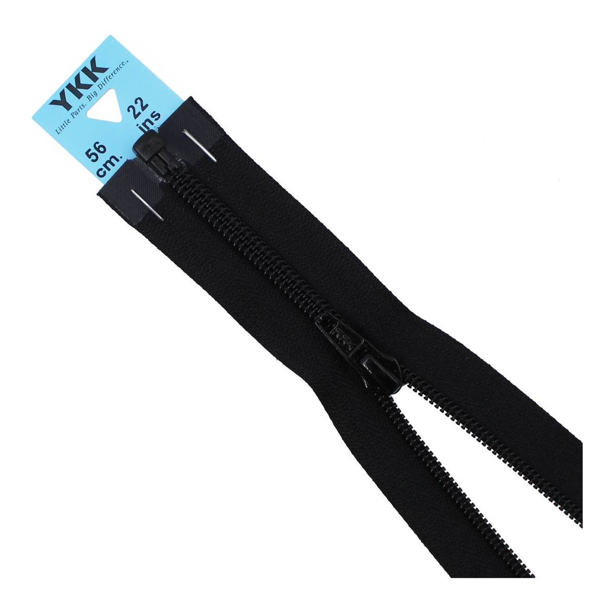 YKK Black Nylon Open End Zip 56cm