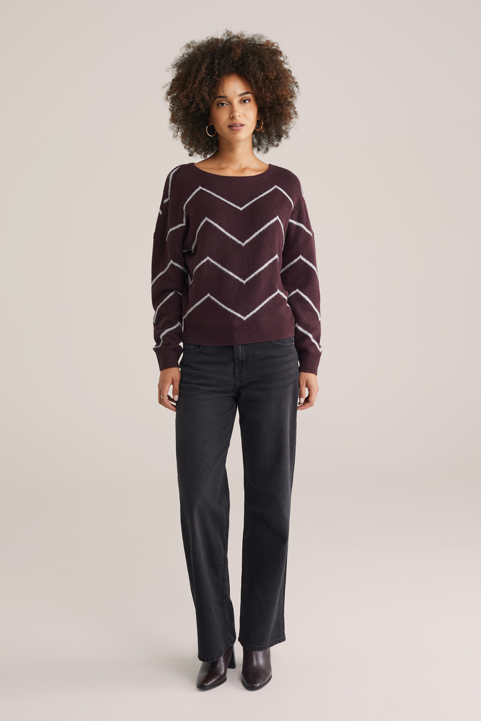 Dames oversized trui met print