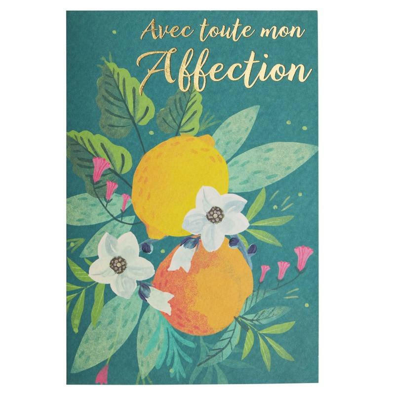 - Carte de voeux avec toute mon affection