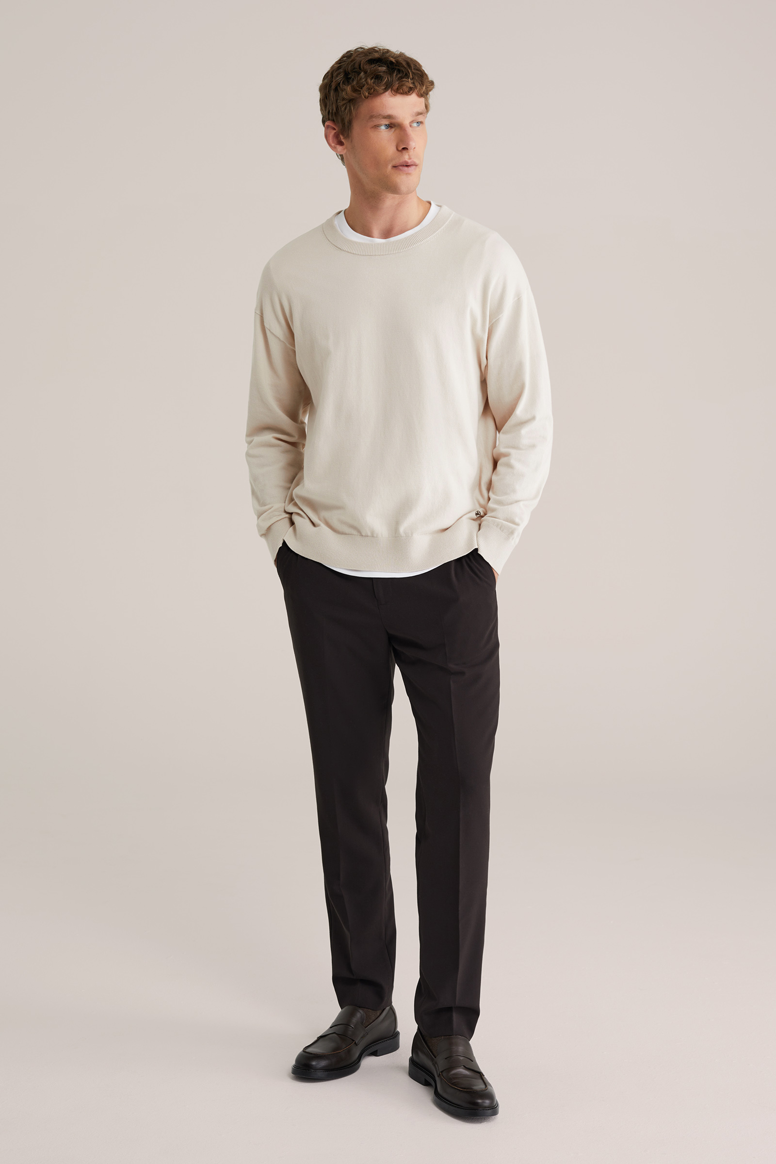 Heren loose fit trui