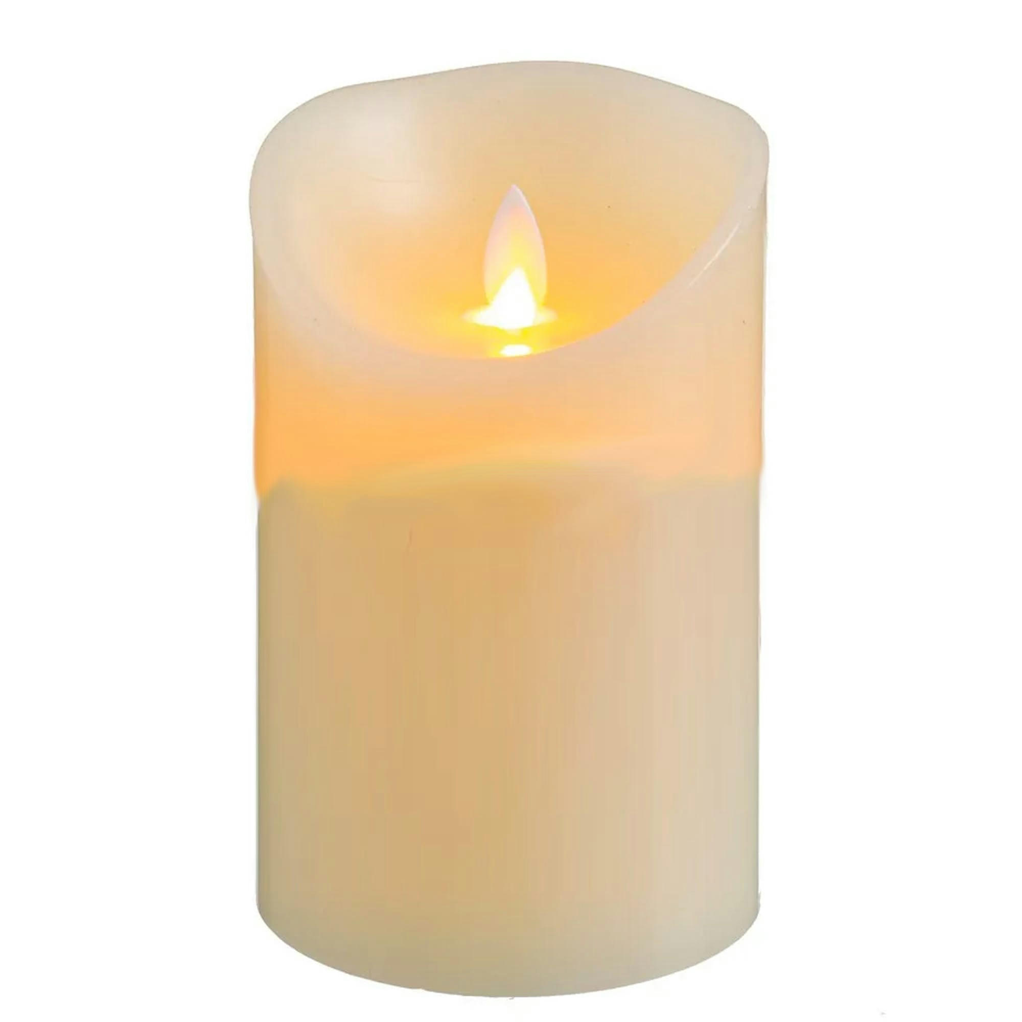 - Bougie LED ivoire avec mouvement de flamme 9x14cm
