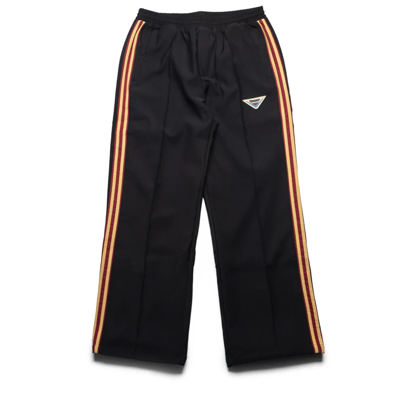 Homme Femme Relaxed Track Pants - Black/Red