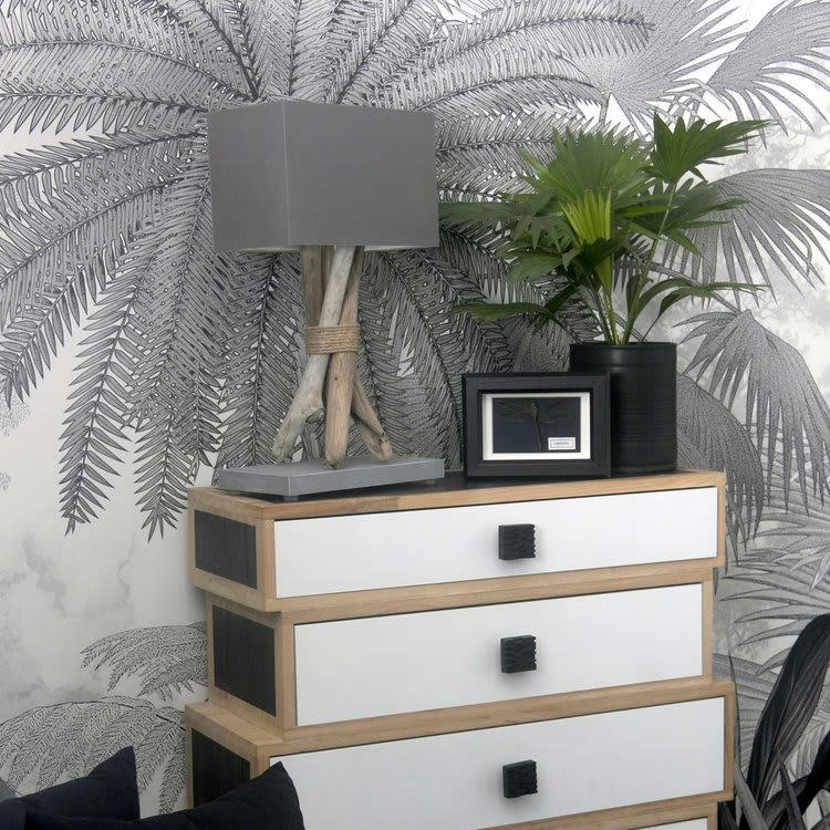 FAGOT - Lampe à poser en bois gris