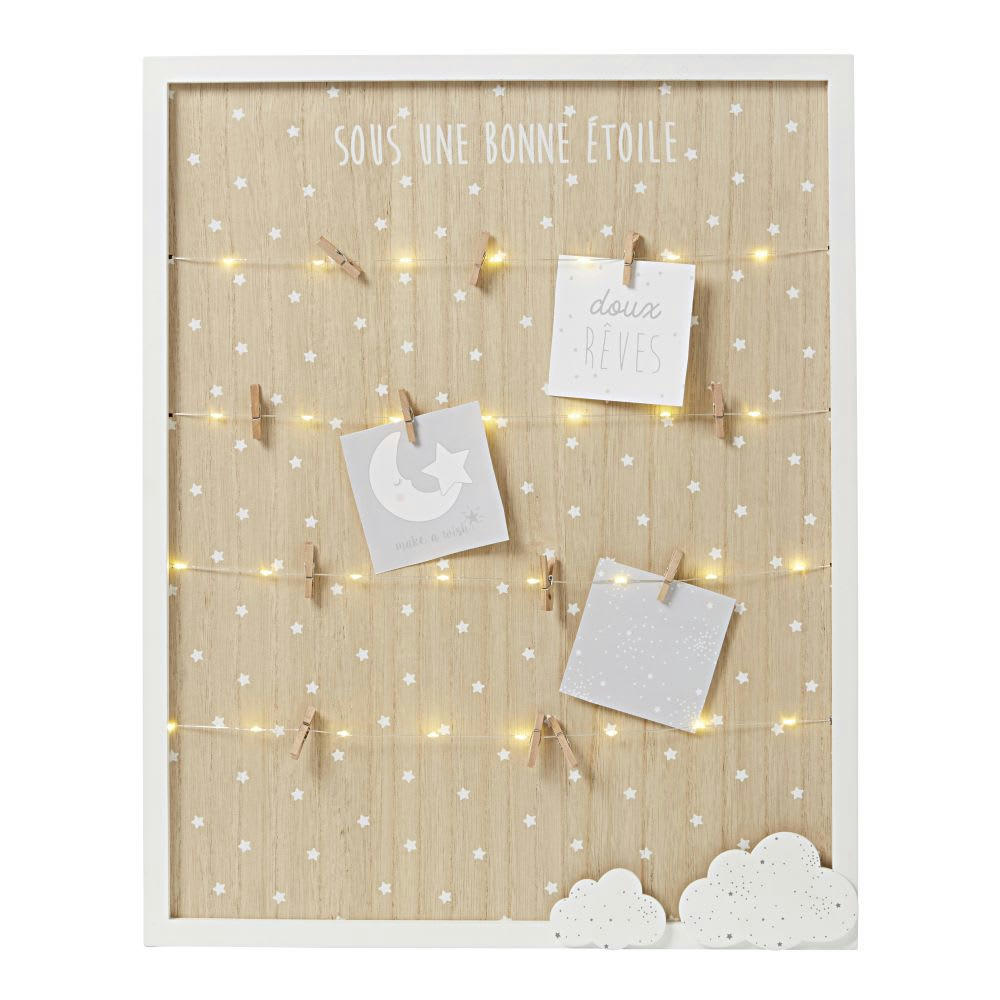 CELESTE - Pêle-mêle lumineux coloris blanc, gris et naturel 40x50