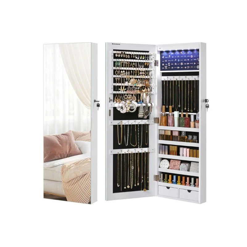 Armoire à bijoux avec miroir long