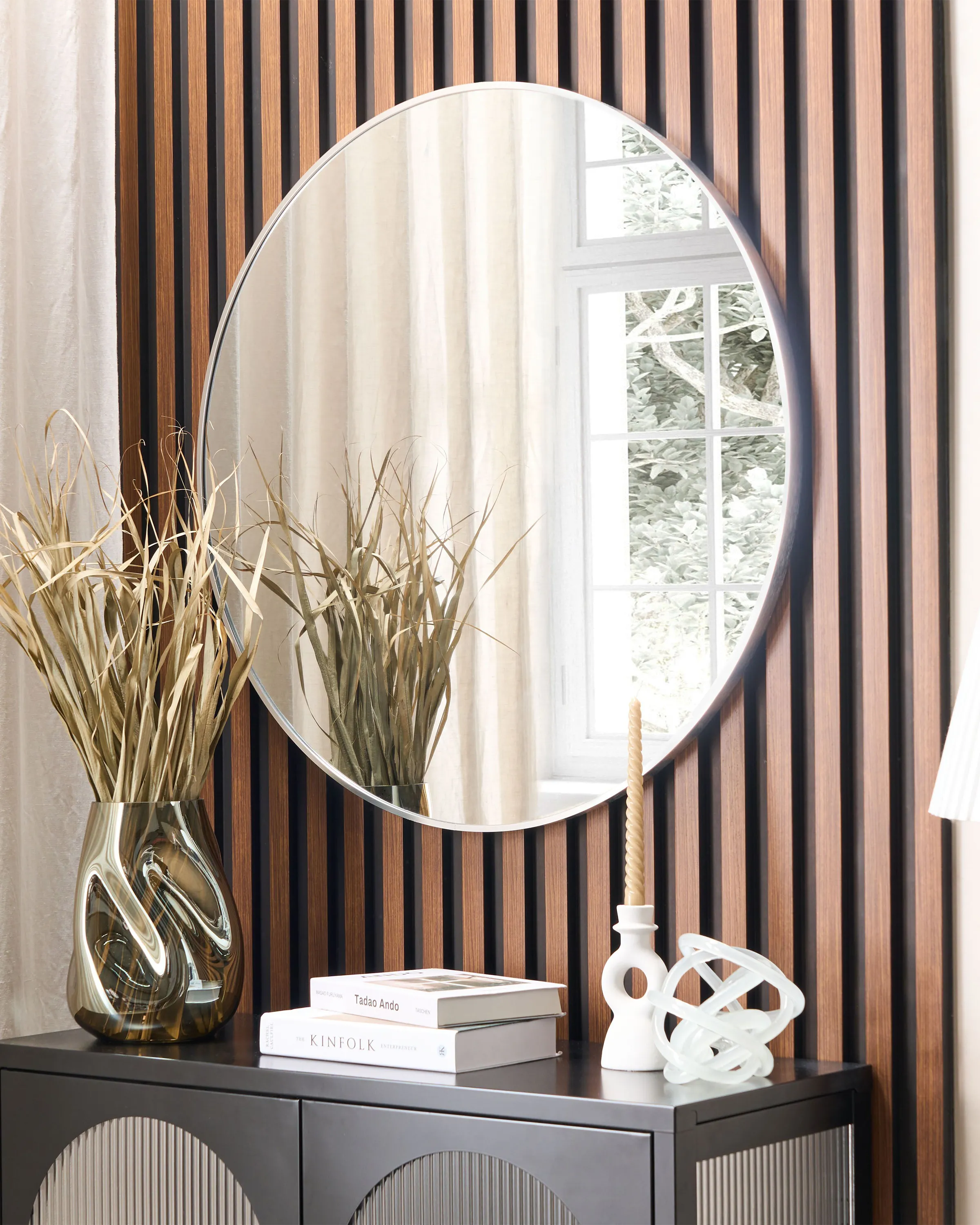 Wall Mirror ANNEMASSE 80 cm 80 cm Metal Silver