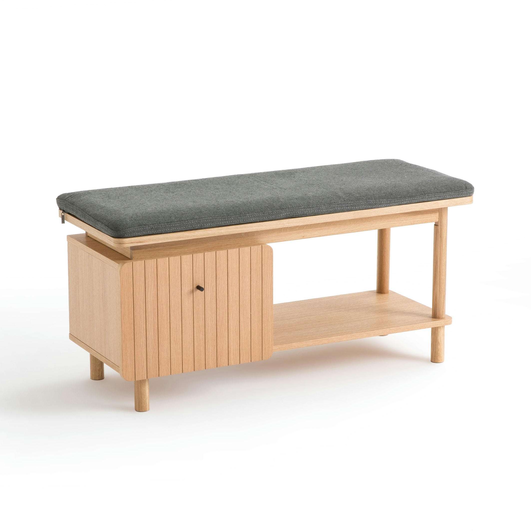 Banc de rangement chêne Groove