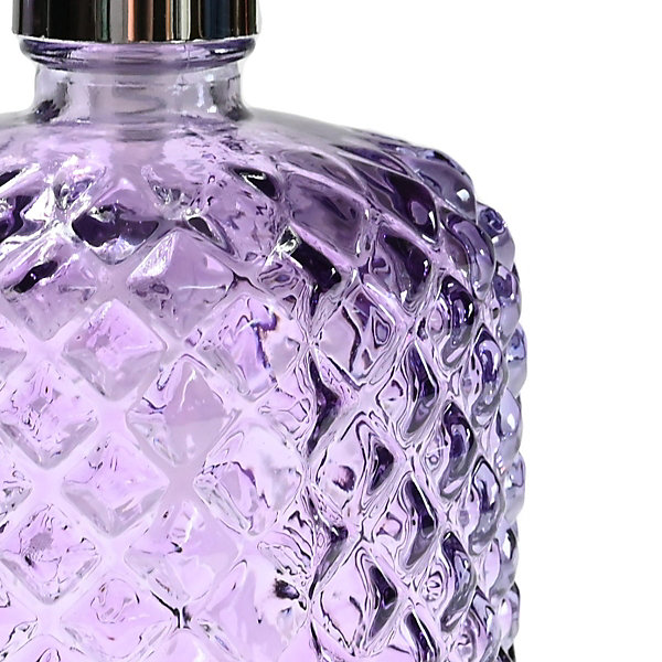 Distributeur de savon en verre recyclé Parme 18 cm DIAMOND