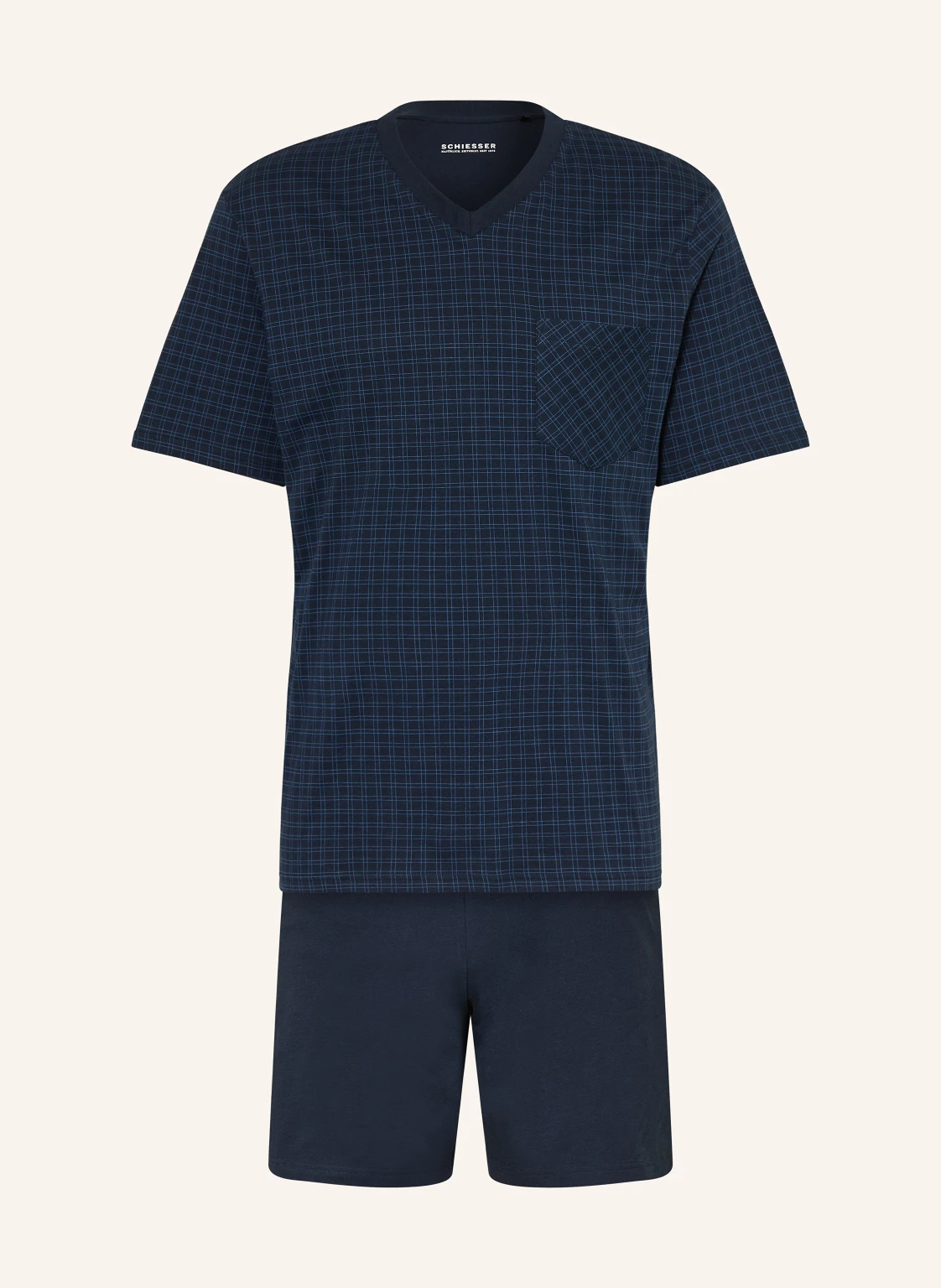 SCHIESSER Shorty-Schlafanzug COMFORT ESSENTIALS