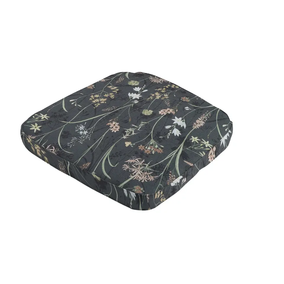 Madison - Zitkussen Wicker Donna grey canvas eco  - Ca. 48x48 cm - Set van 4