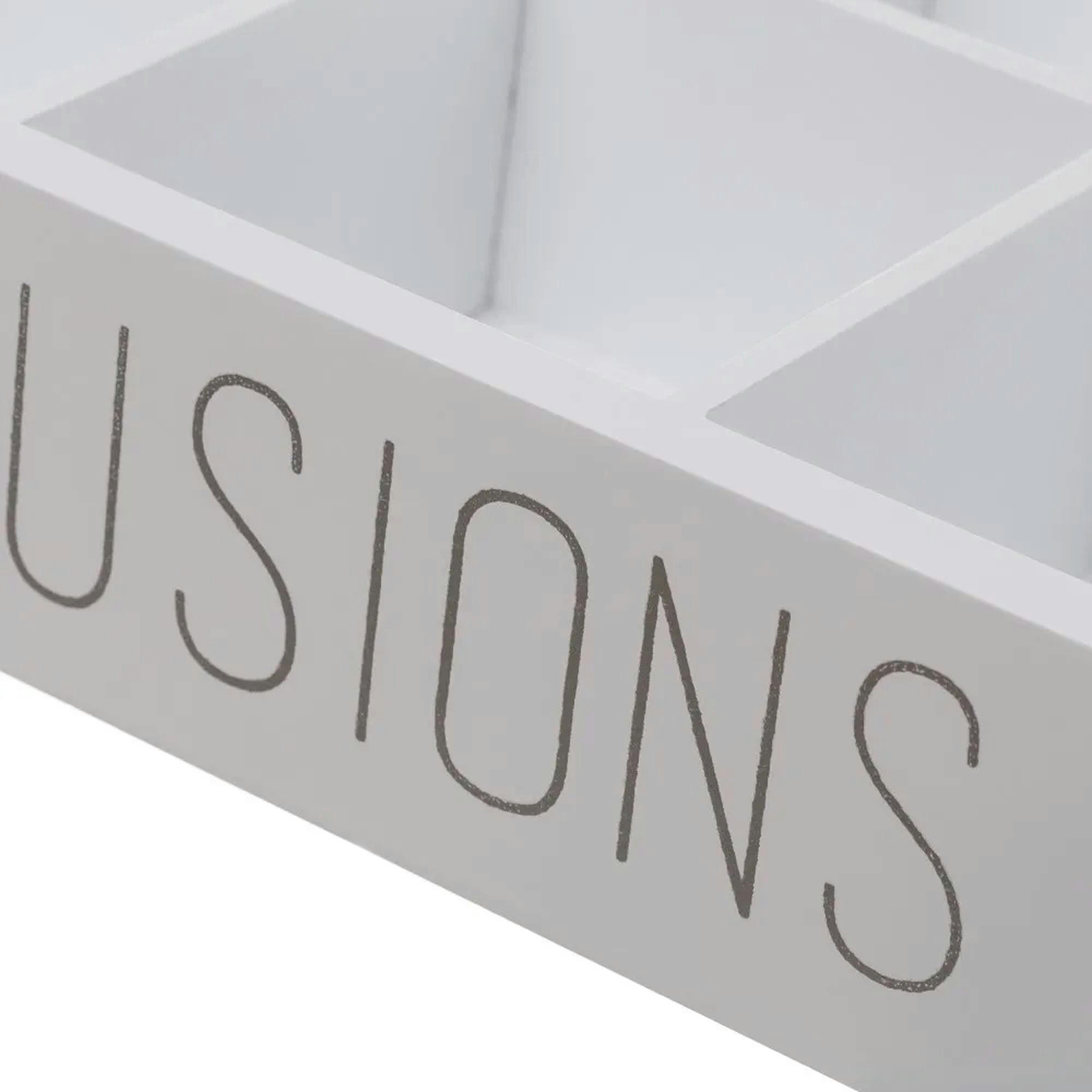 - Boîte à infusions en bois blanc 6 compartiments