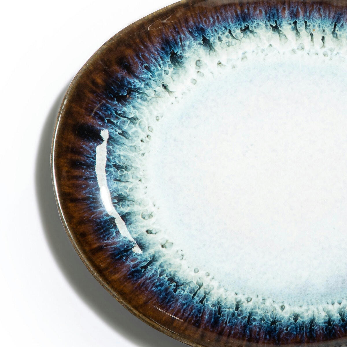 Lot de 4 assiettes plates en grès Mytili