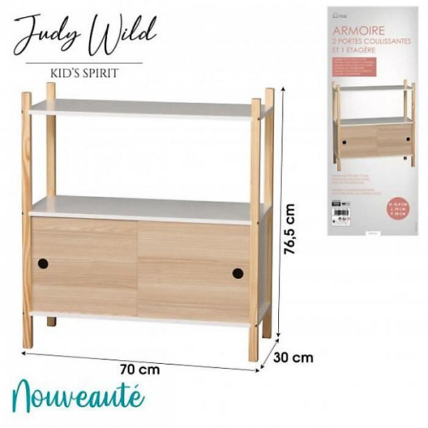 Armoire avec portes coulissantes et étagère Dream