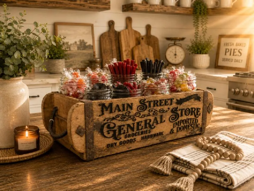 Vintage Brick Mold | Centerpiece | Rustic Farmhouse Decor | Reclaimed Wood Organizer | Laser Engraved