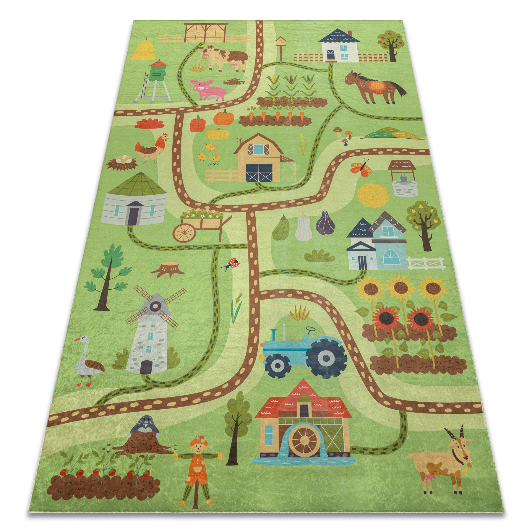 Dywan do prania BAMBINO 50200 Wioska, ulice, uliczki dla 80x150 cm